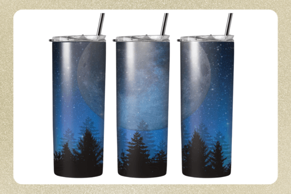 20 Oz Skinny Tumbler Night Christmas