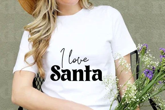 Christmas SVG Design: I Love Santa