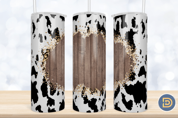 Cowhide Wood Add Your Text Tumbler 20Oz