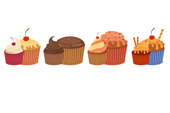 Cup Cake: A Sweet, Stitch-Ready Illustration
