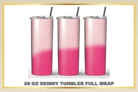 Glitter Pink Pastel 20oz Skinny Tumbler