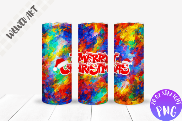 Merry Christmas Skinny Tumbler Wrap
