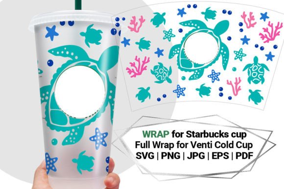 Turtle Wrap for Starbucks 24 Oz Cup